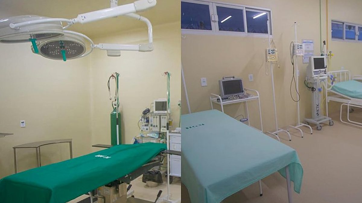 Centro cirúrgico e sala de atendimento do Hospital Lázaro Reis, em Manacapuru (foto de arquivo)
